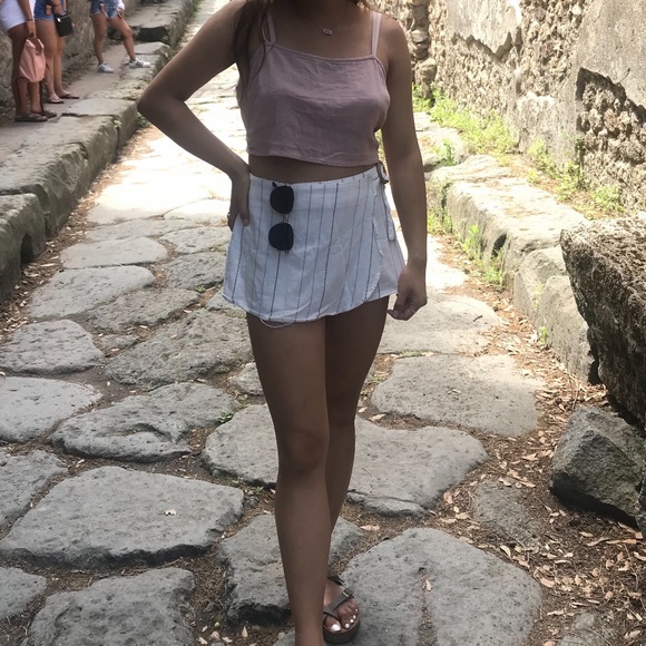 Wrap Skirt (Pastel Stripes)-Pacsun - Picture 2 of 2